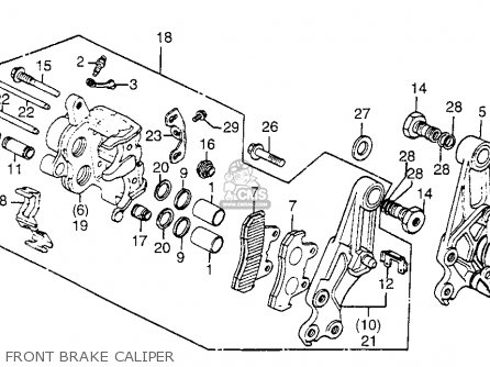 1983 Honda goldwing brake parts #4