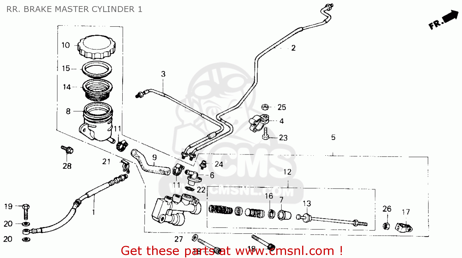 Honda goldwing brake master cylinder #4