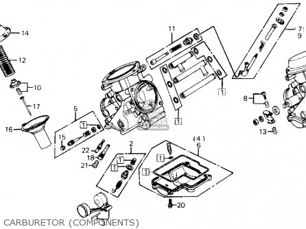 1986 Honda goldwing carburetor removal #5