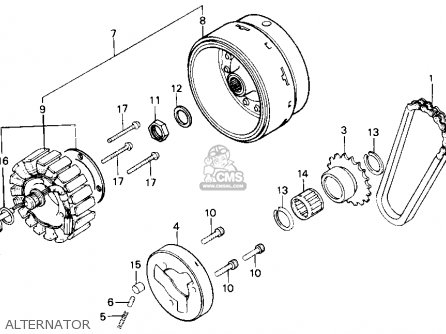 Alternator gold honda wing #7