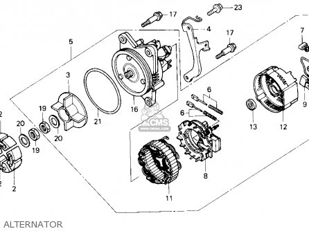 Alternator gold honda wing #5