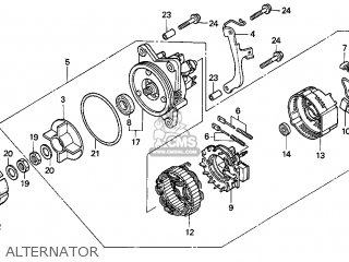 Alternator gold honda wing #4