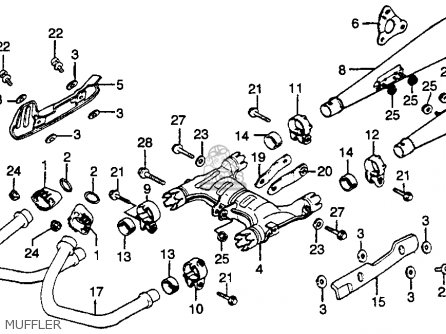 Sankie honda gl500i muffler #3