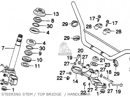 Honda mt250 parts list #5