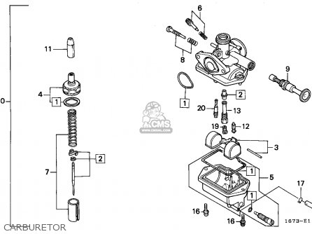 Honda mt50 parts list