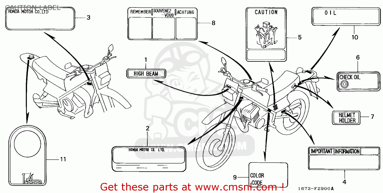 Honda mt50 parts list #3