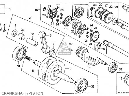 Honda mtx 125 parts list #7