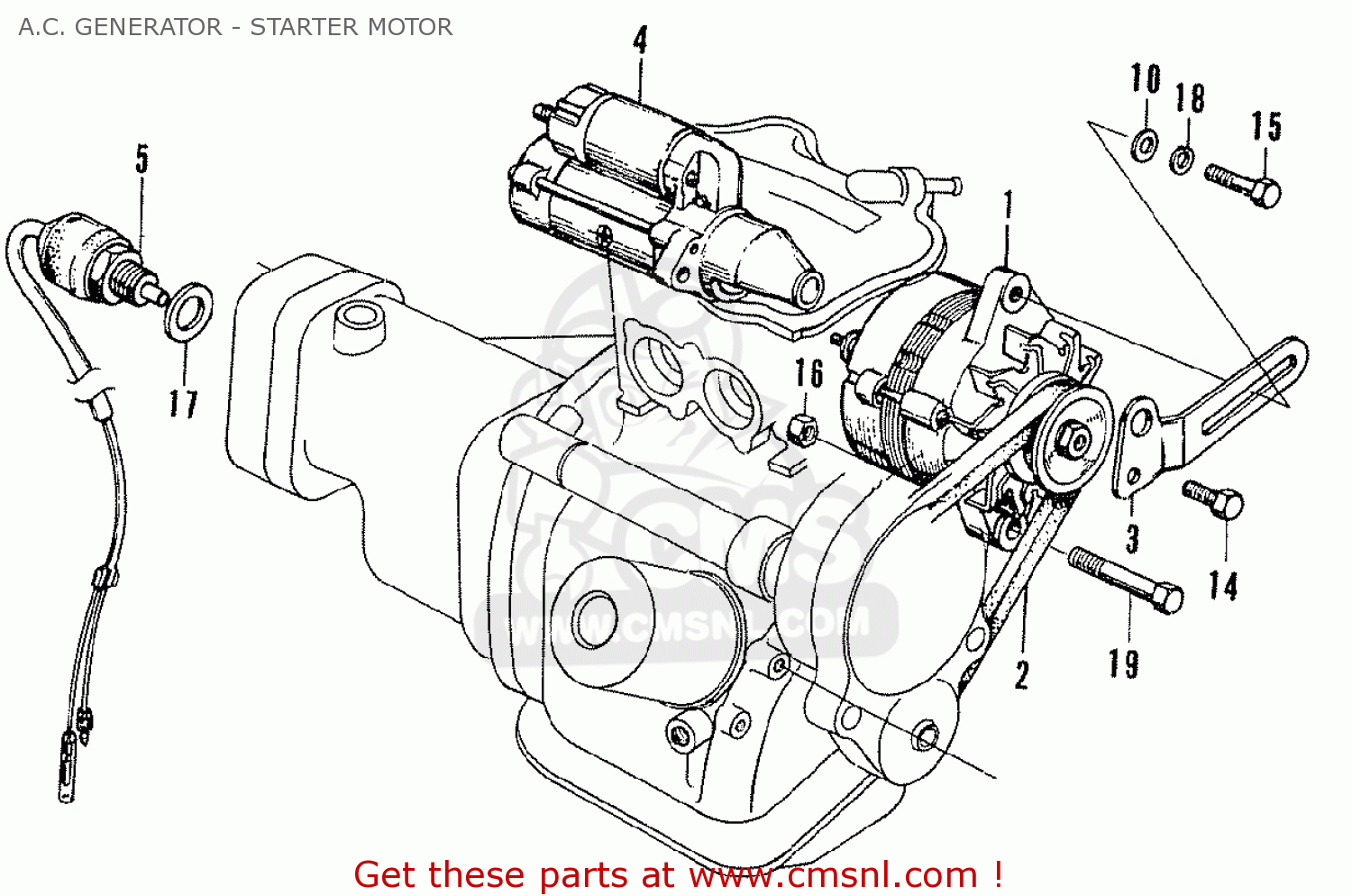 Honda generator starter motor #7