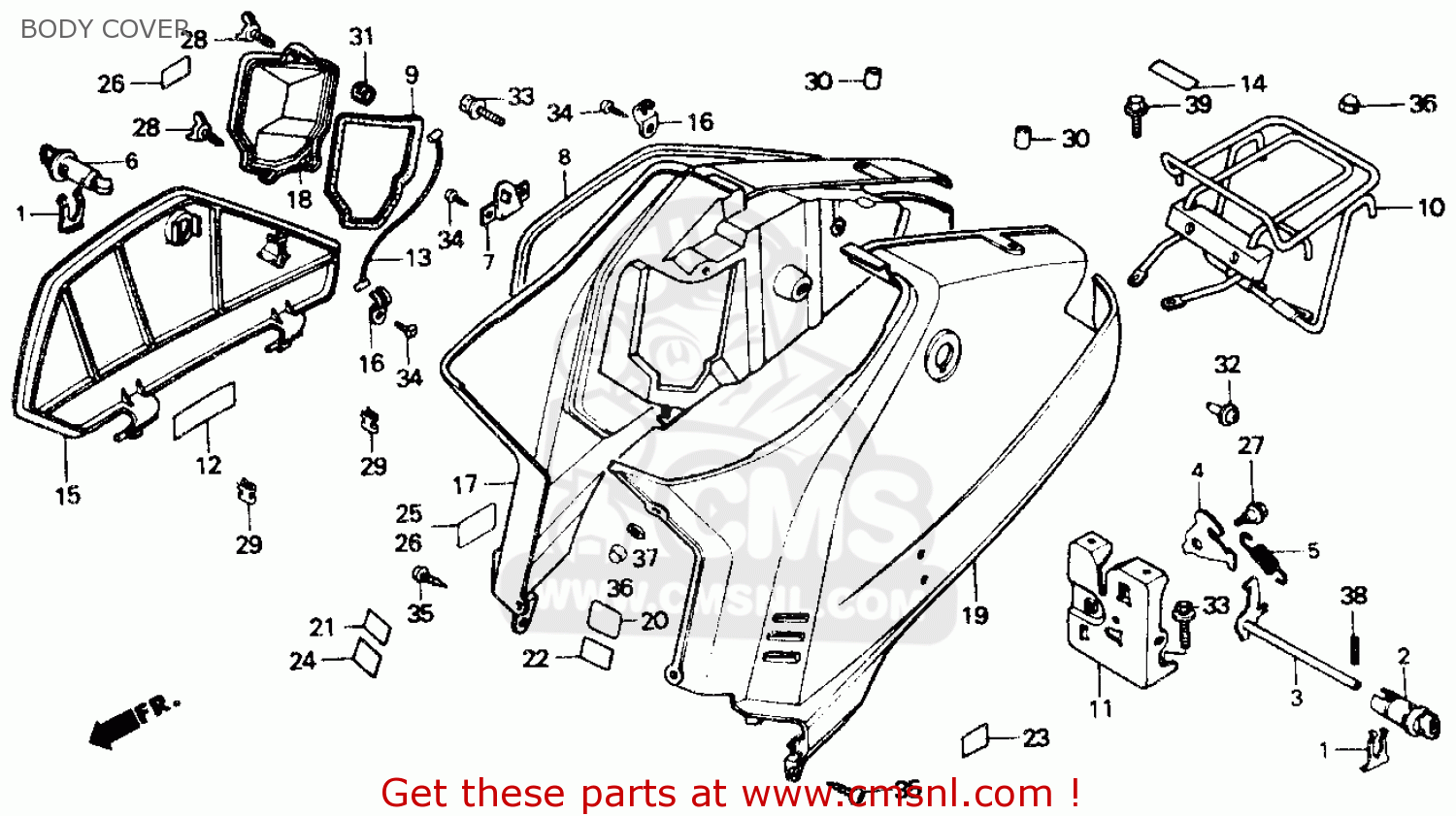 1985 Honda aero 50 parts
