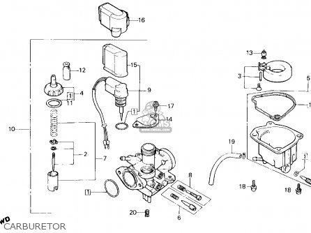 Honda spree carburetor diagram #3