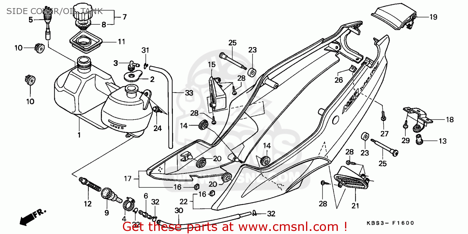 Honda nsr 125 fuel tank #2