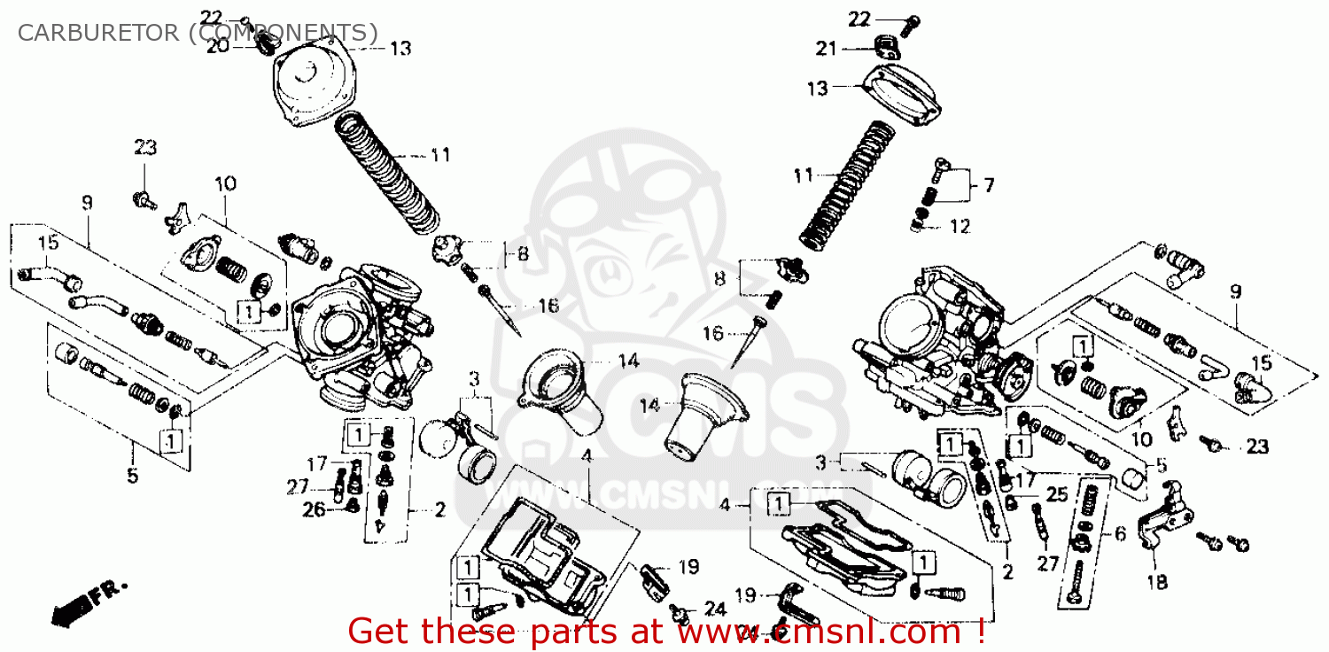Honda nt650 parts list #5