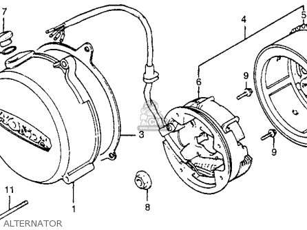 Honda Nu50 Urban Express 1982 Usa parts list partsmanual ... honda nc50 wiring harness 