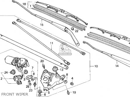 1992 Honda prelude windshield wiper size #4