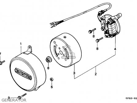 Honda Qr50 1983 Canada parts list partsmanual partsfiche