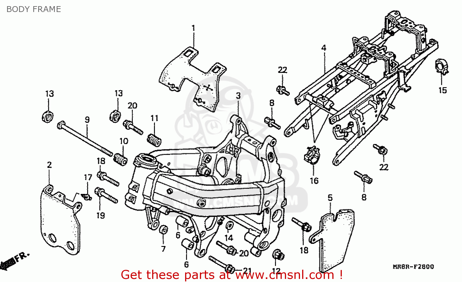 Honda rvf 400 parts list #6