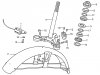Honda S110 BENLY GENERAL EXPORT TYPE 3 STEERING STEM - FRONT FENDER