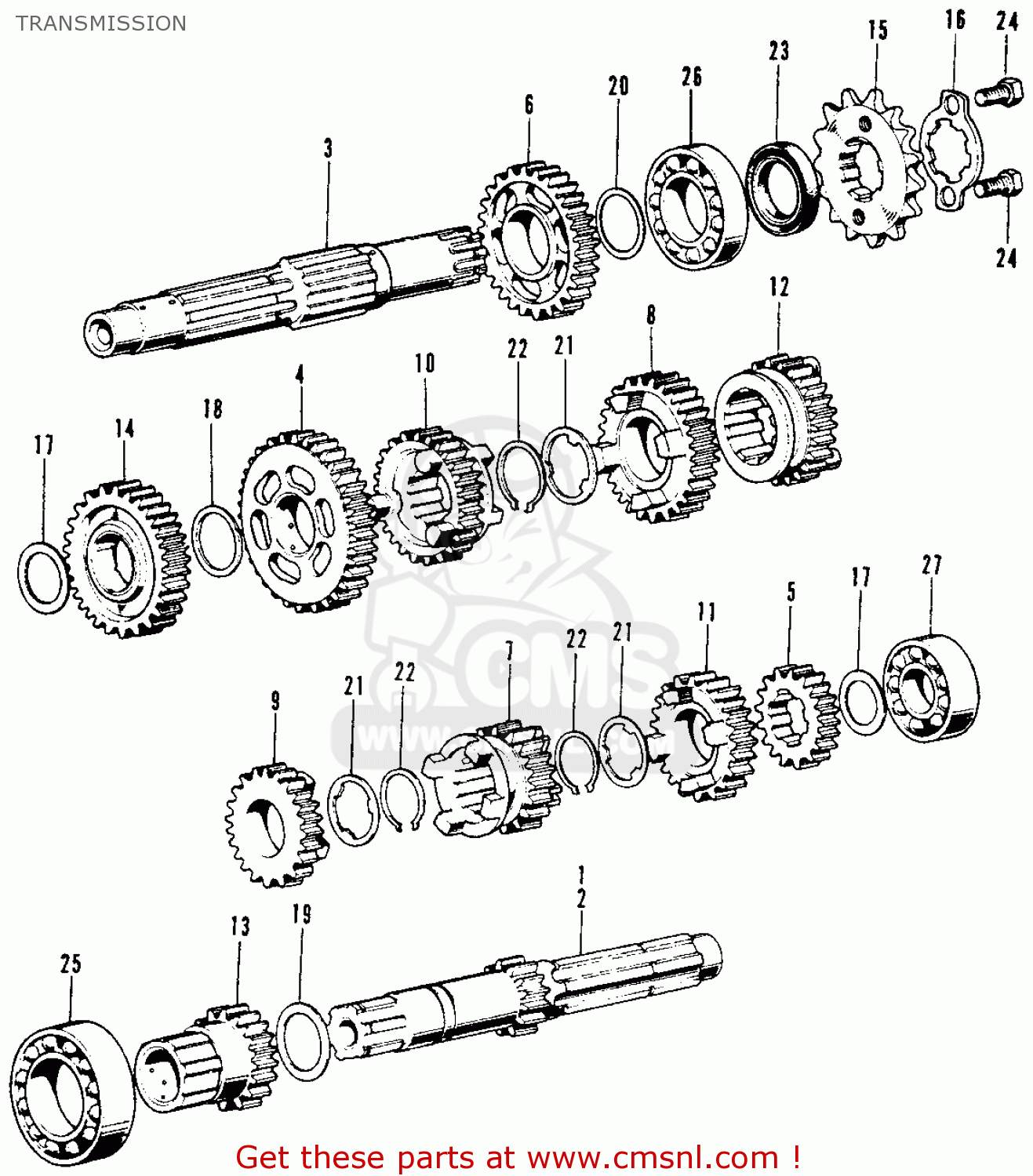 Honda sl100 parts fiche #2