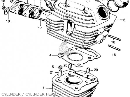 Honda sl125 parts list #7