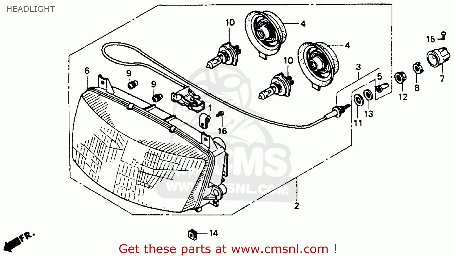 Honda st1100 headlight bulbs #4