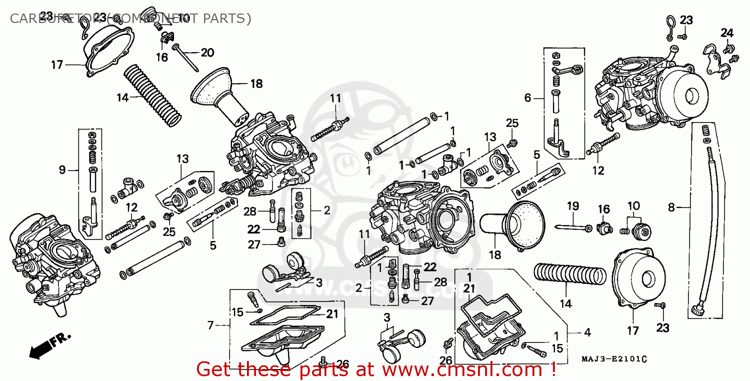 Honda st1100 parts list #4