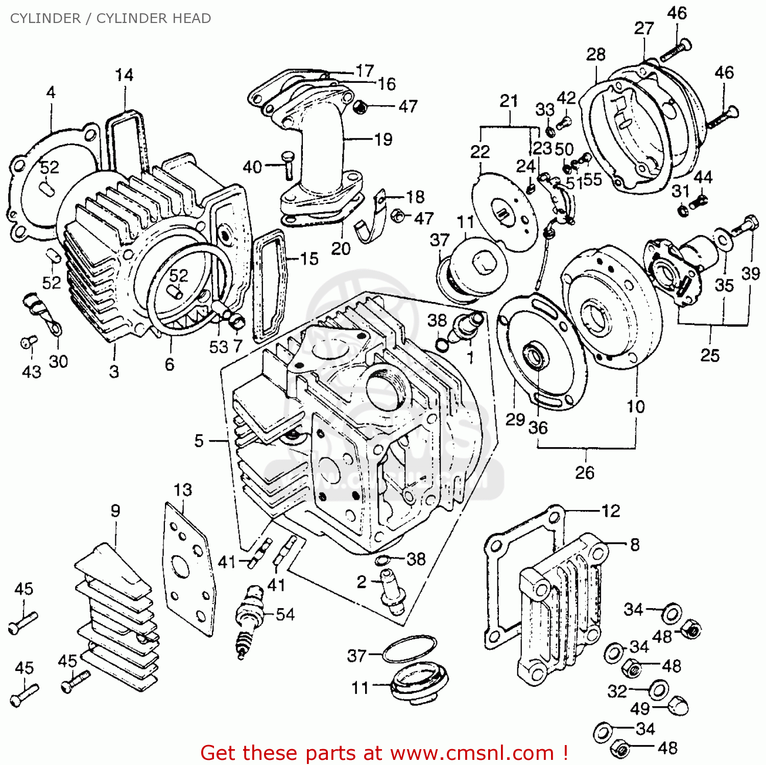 Honda St Trailsport K Usa Cylinder Cylinder Head Schematic