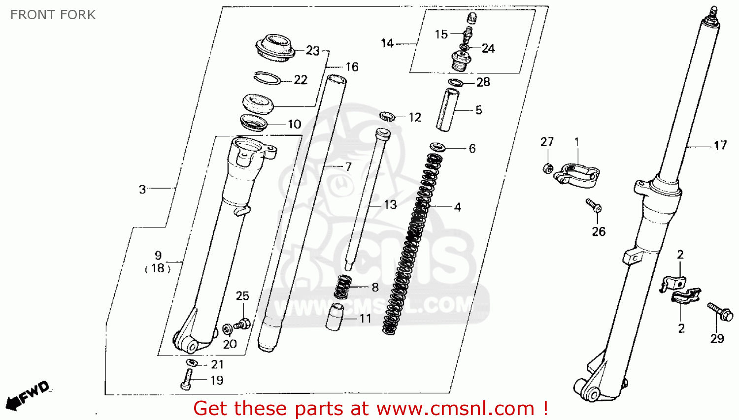 Honda reflex fork spring #6