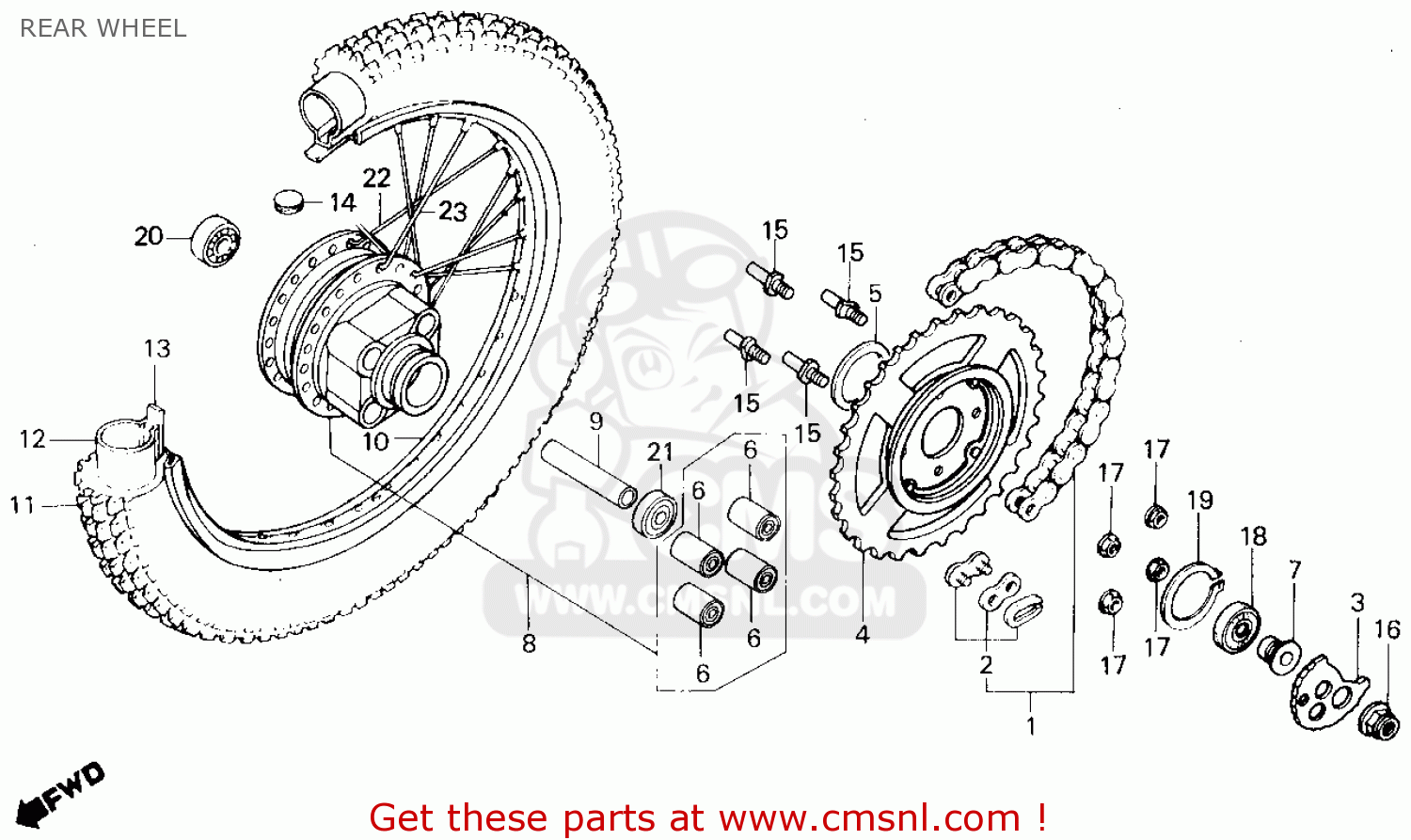 Honda tlr200 reflex parts #4