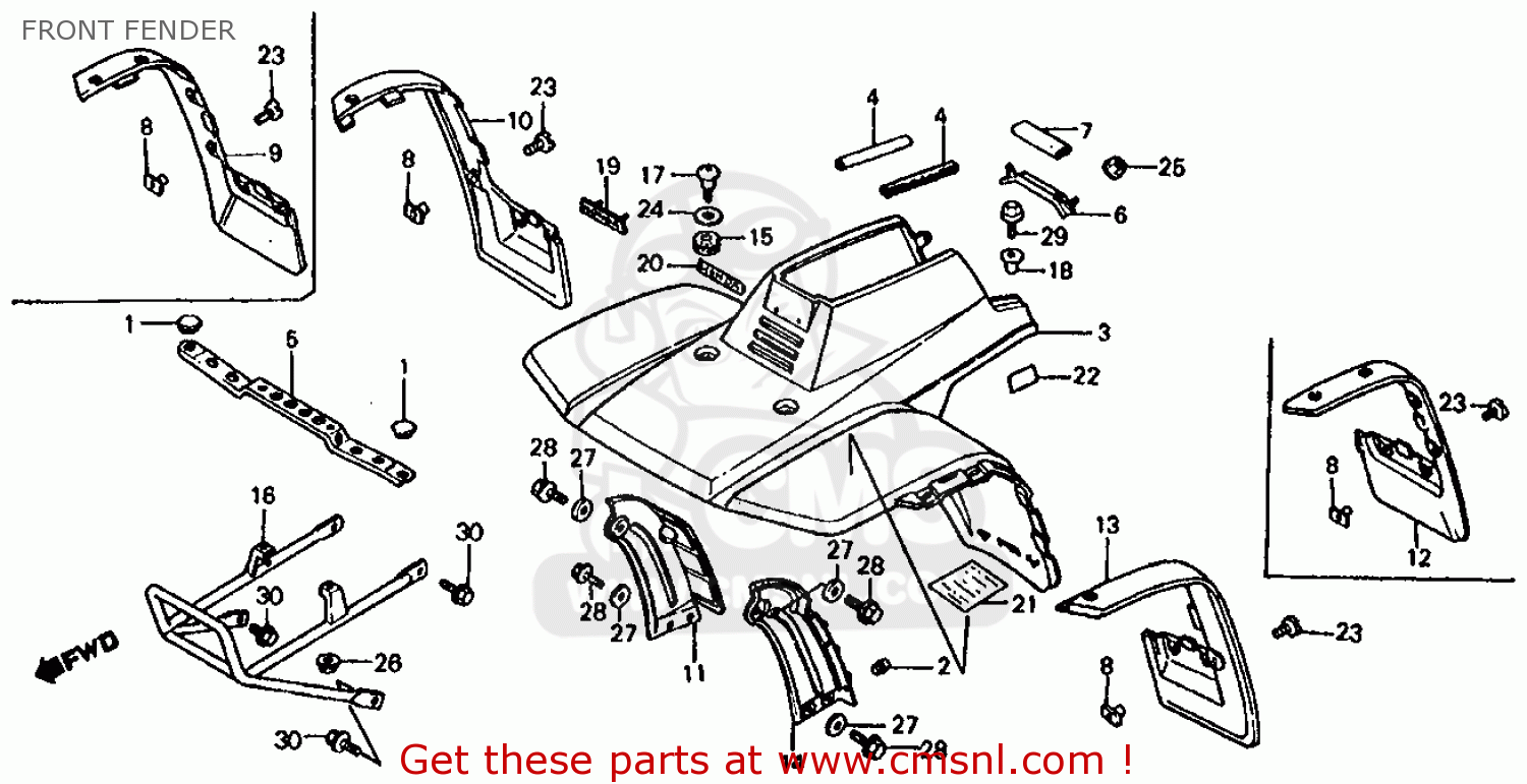 1985 Honda fourtrax 125 parts