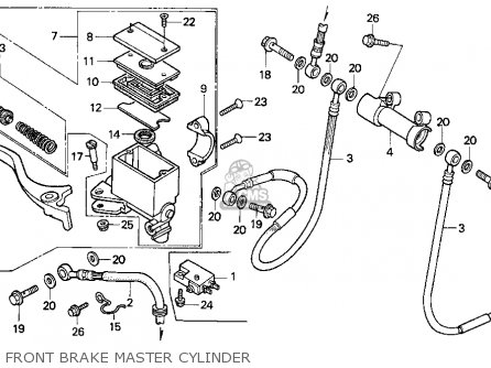 1984 Honda trx200 master cylinder #4