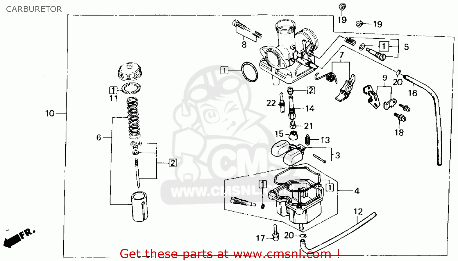 Honda Trx200sx Fourtrax 200sx 1986  G  Usa Carburetor