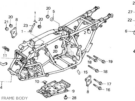 1986 Honda trx200sx wiring diagram #7