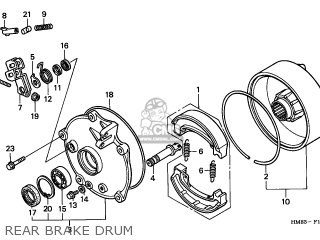 Honda 250 recon brake parts #6