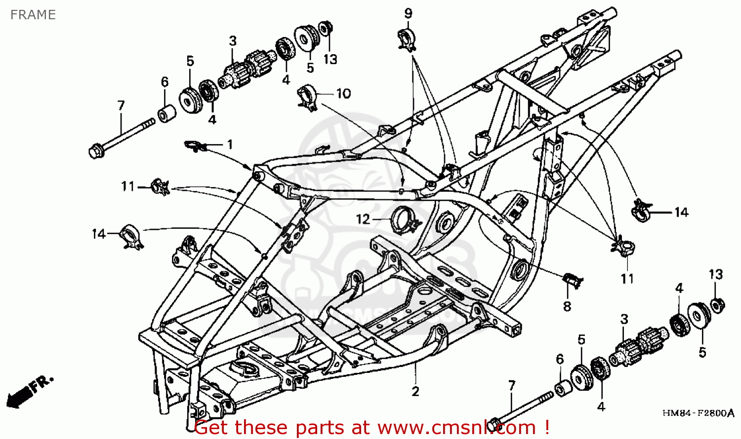 1999 Honda trx250 recon parts #4