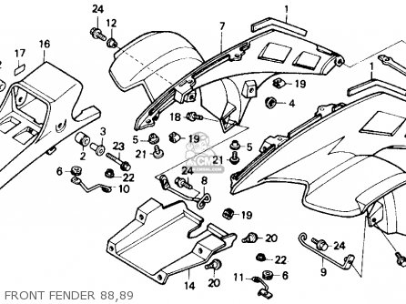 1988 Honda fourtrax 250 parts #6