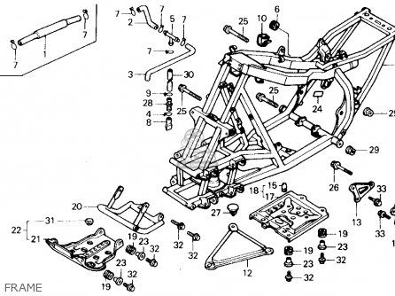 1991 250X honda location number serial #7