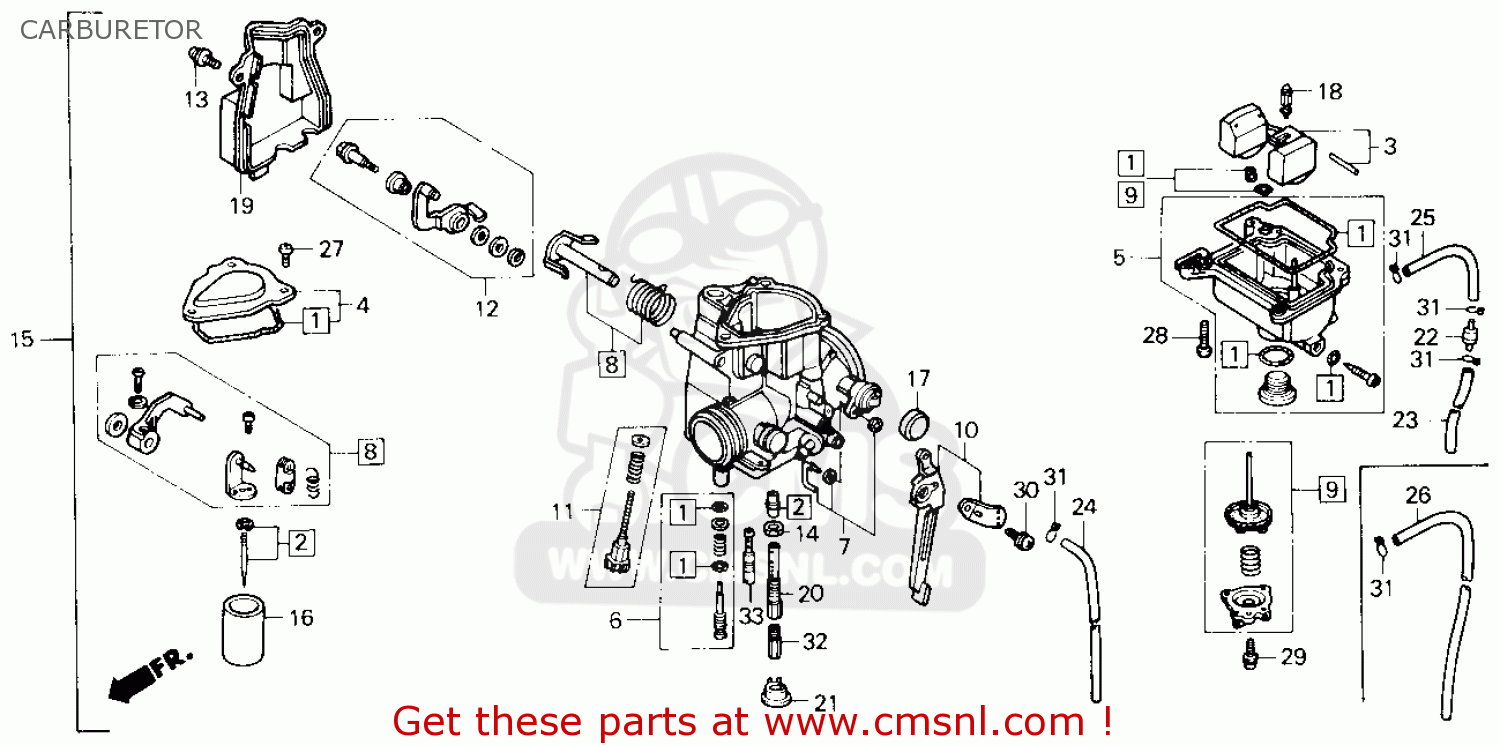 Honda trx 250 carburetor schematic #5