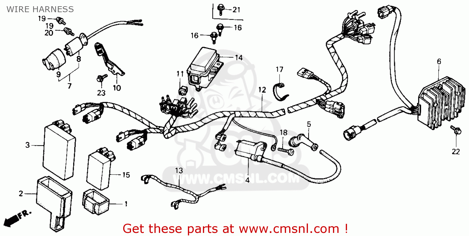 1994 Honda 300 fourtrax wiring diagram #3