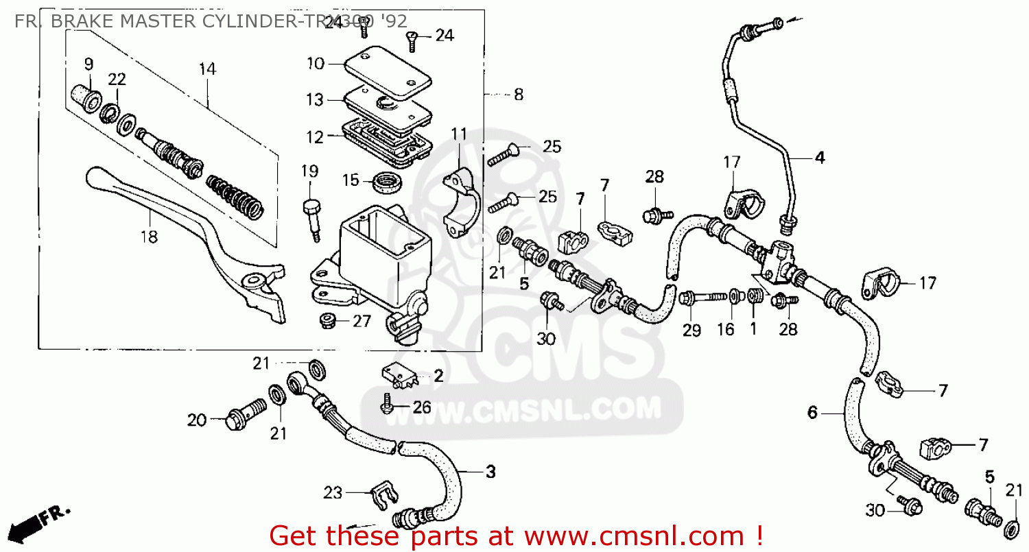 1992 Honda trx 300 parts #3