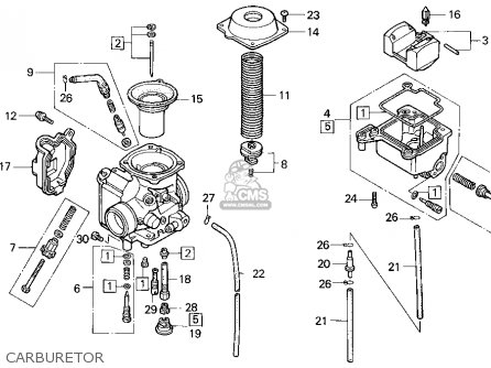 Honda 300 carburetor schematics #2
