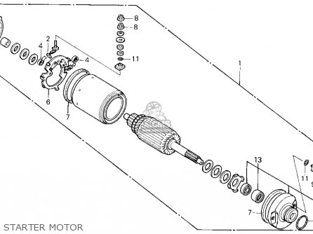 Honda fourtrax starter removal #3
