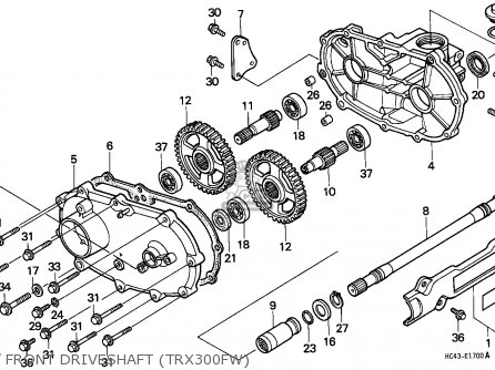 1988 Honda fourtrax 300 body parts #5