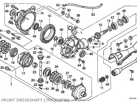 92 Honda trx300fw headlight #3