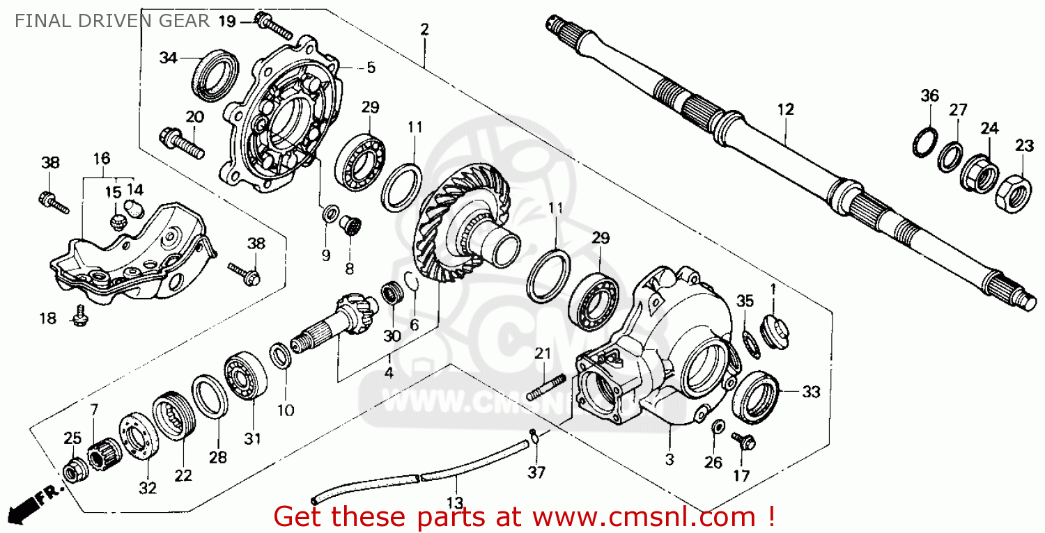 Honda fourtrax 300 exploded view #1