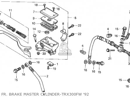 1992 Honda trx300 parts #7