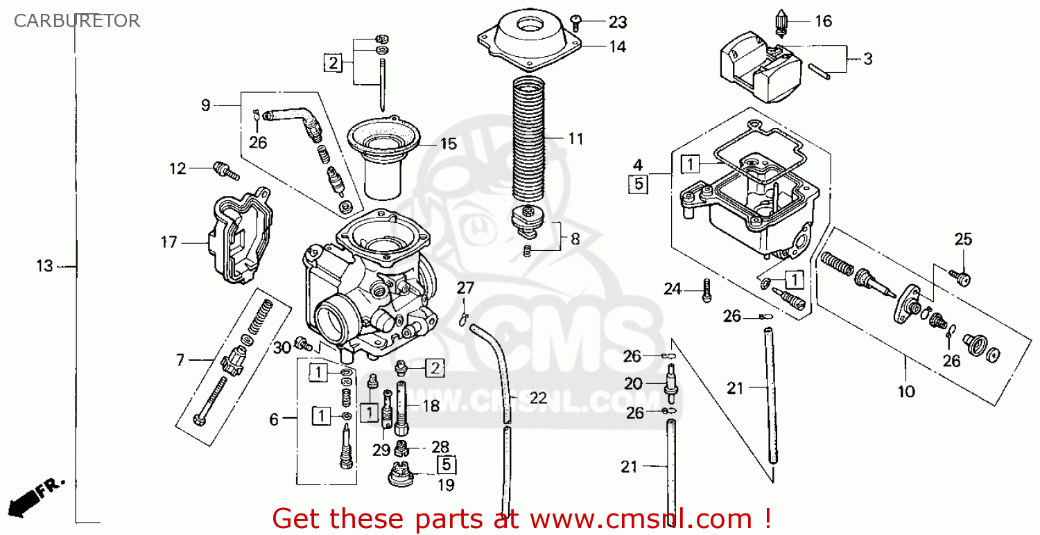 Honda 300 carb adjustment #3