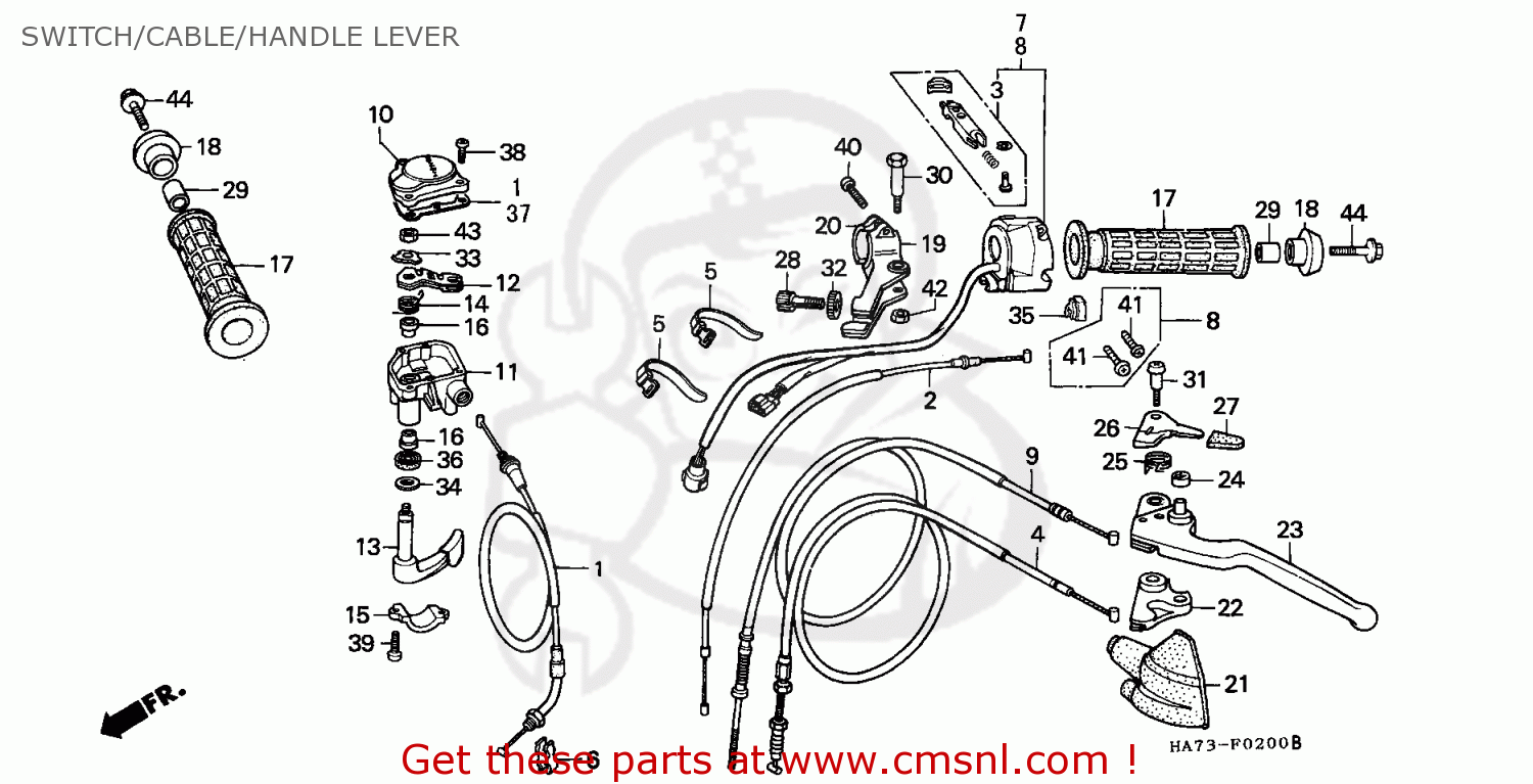 1986 Honda fourtrax parts list #2