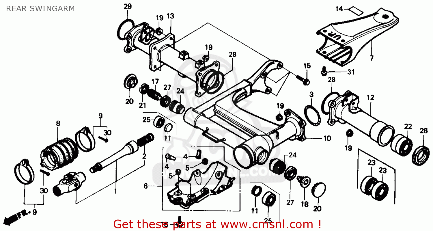 1986 Honda trx350 4x4 parts #1