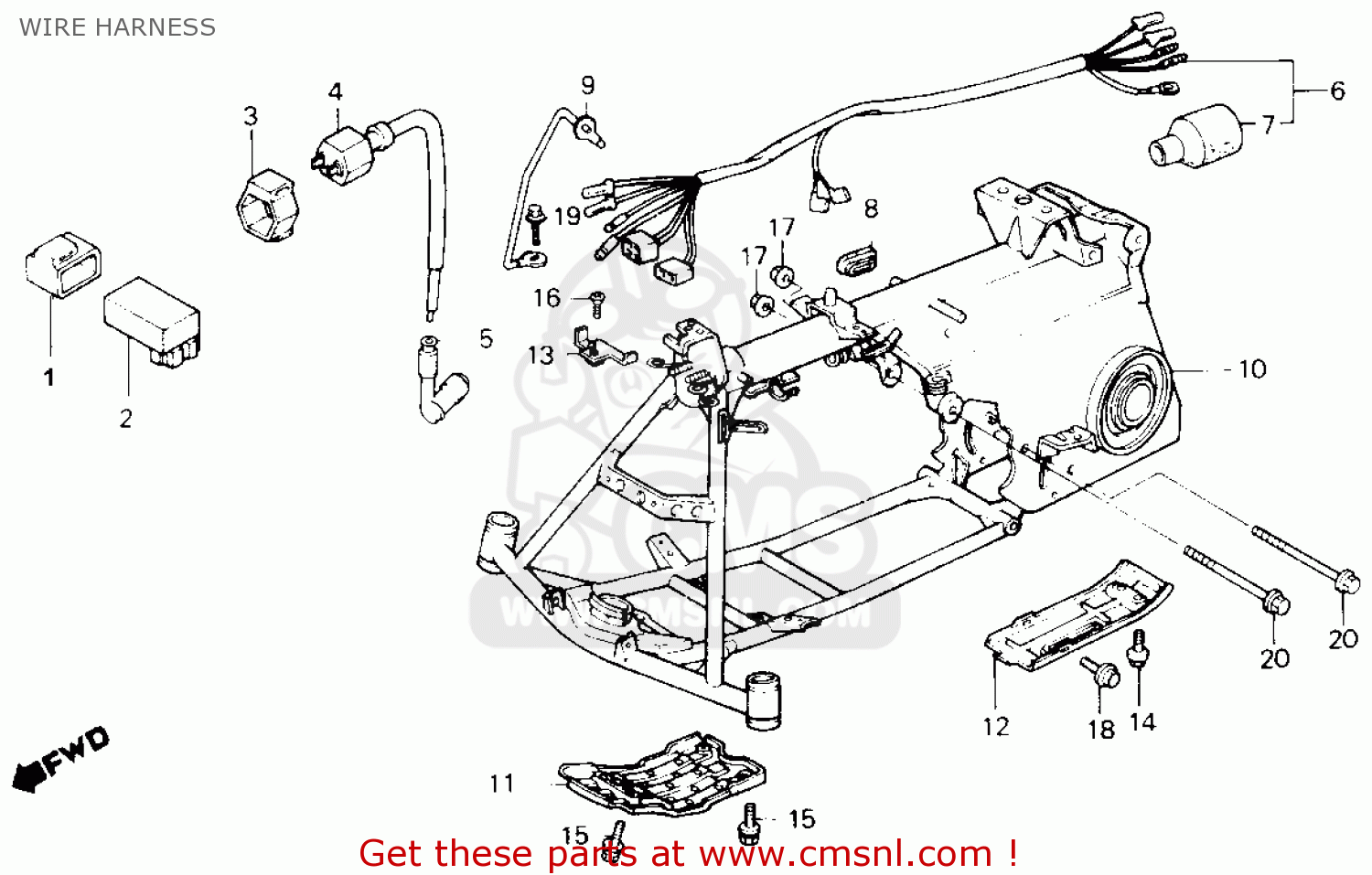 1986 Honda trx wiring diagrams #7