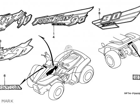 Honda trx90 parts list #5